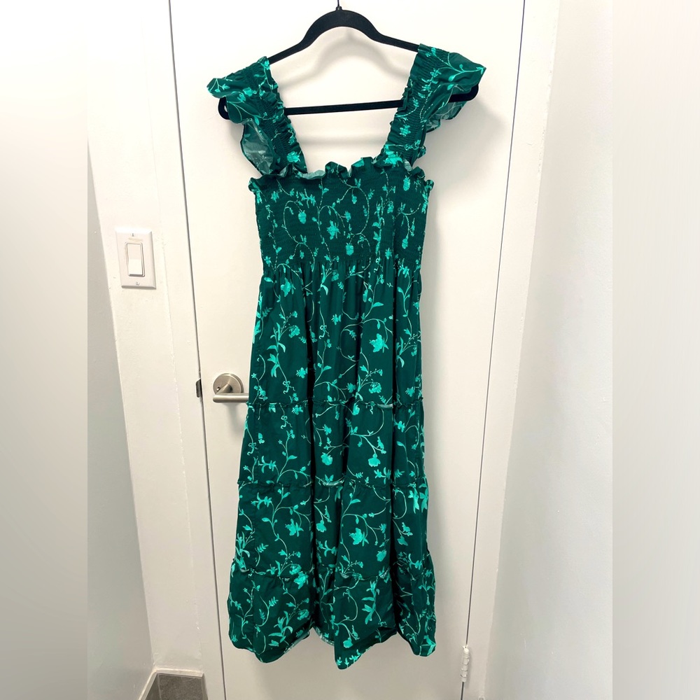 Hill House Home Ellie nap dress - green botanical